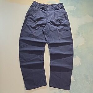 VTG Vincente Nest Bugle Boy Men 32 Trousers Blue Pleated  Straight Pants EUC 90s